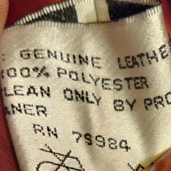 CHIC'S  Design Jacket Red Leather  Blazer Button Down  Size 12/44 chest - Picture 8 of 12